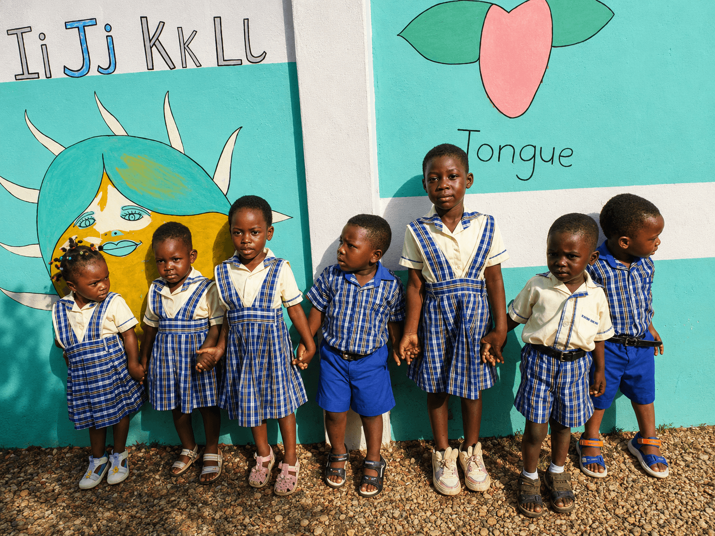 Children and teacher at Enclave of Wisdom Montessori